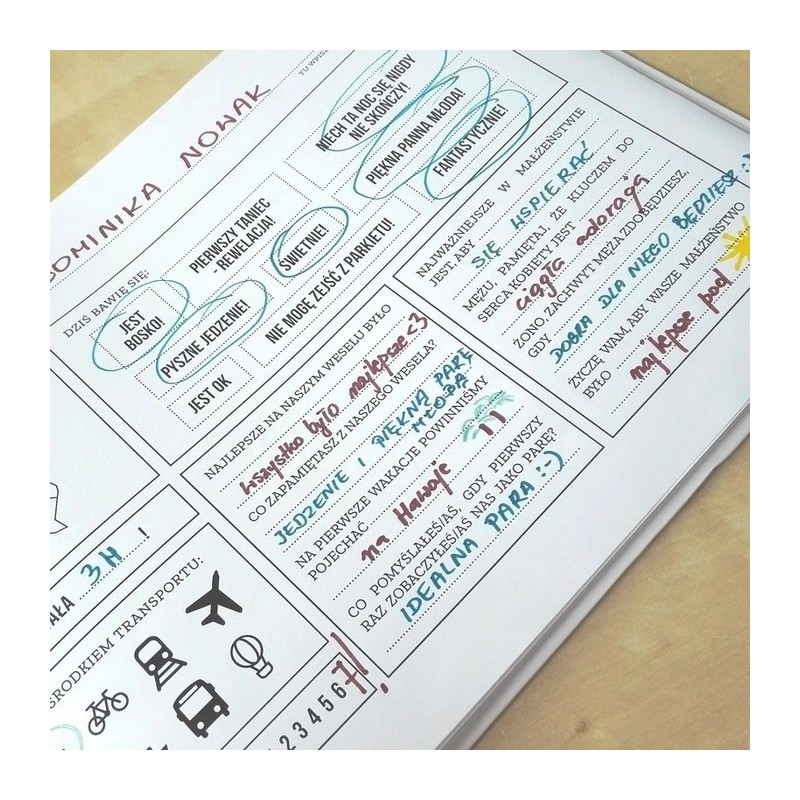 MIÓD personalizowany Kolekcja Pastelowa Akwarela (+etykieta)