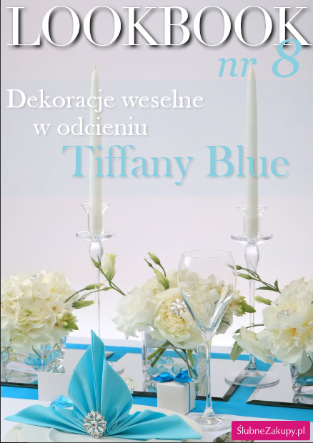 tiffany blue dekoracje na ślub i wesele