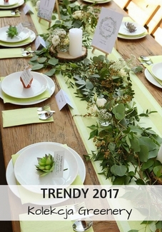 trendy weselne greenery